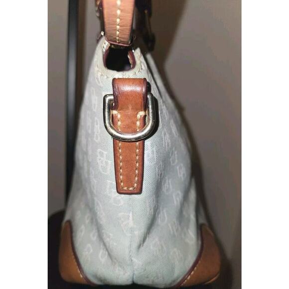 Dooney Bourke Charlie Satchel Canvas Crossbody Handbag Signature Logo Purse - Picture 8 of 16